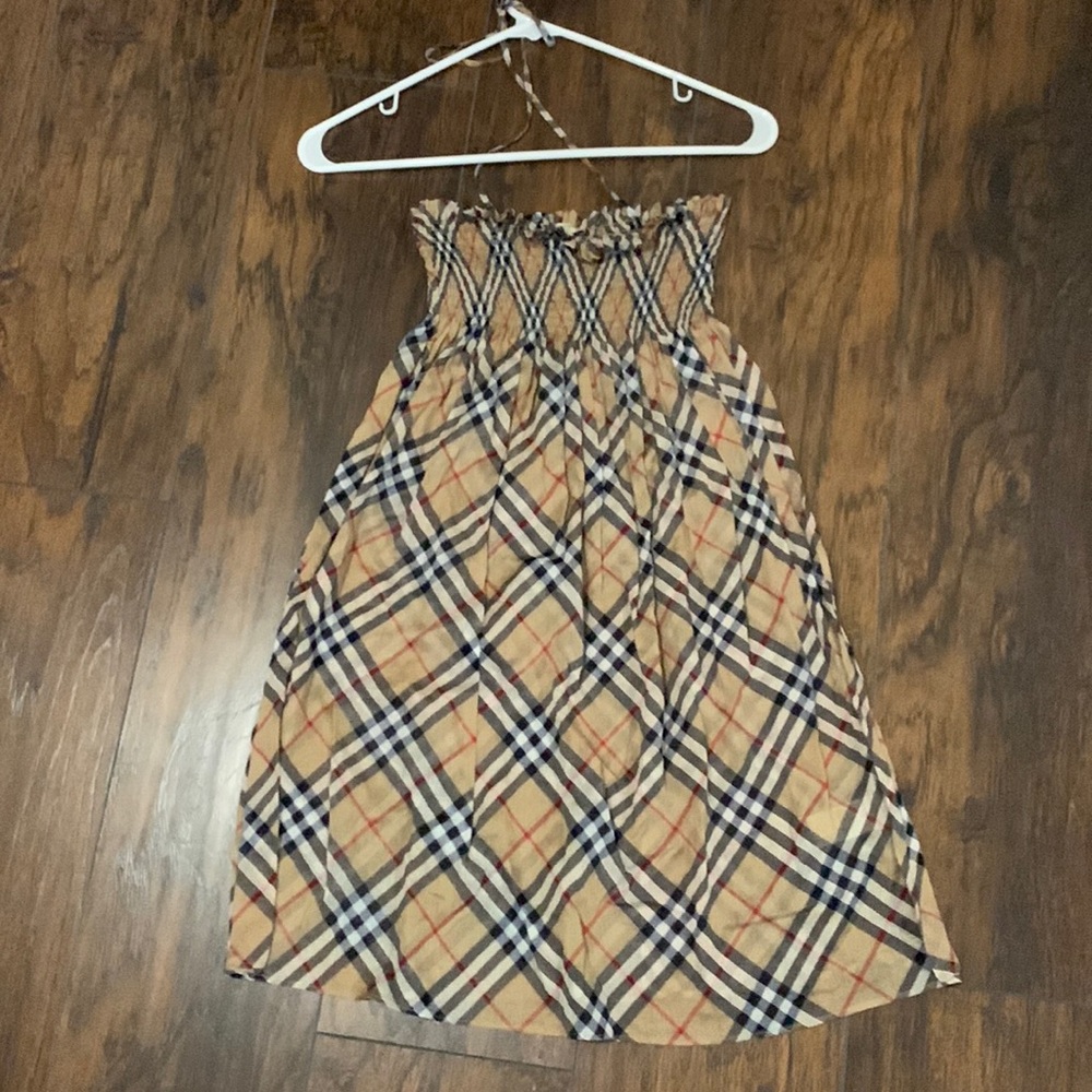 Burberry tube dress!